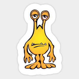 Cartoon Monster Alien Sticker